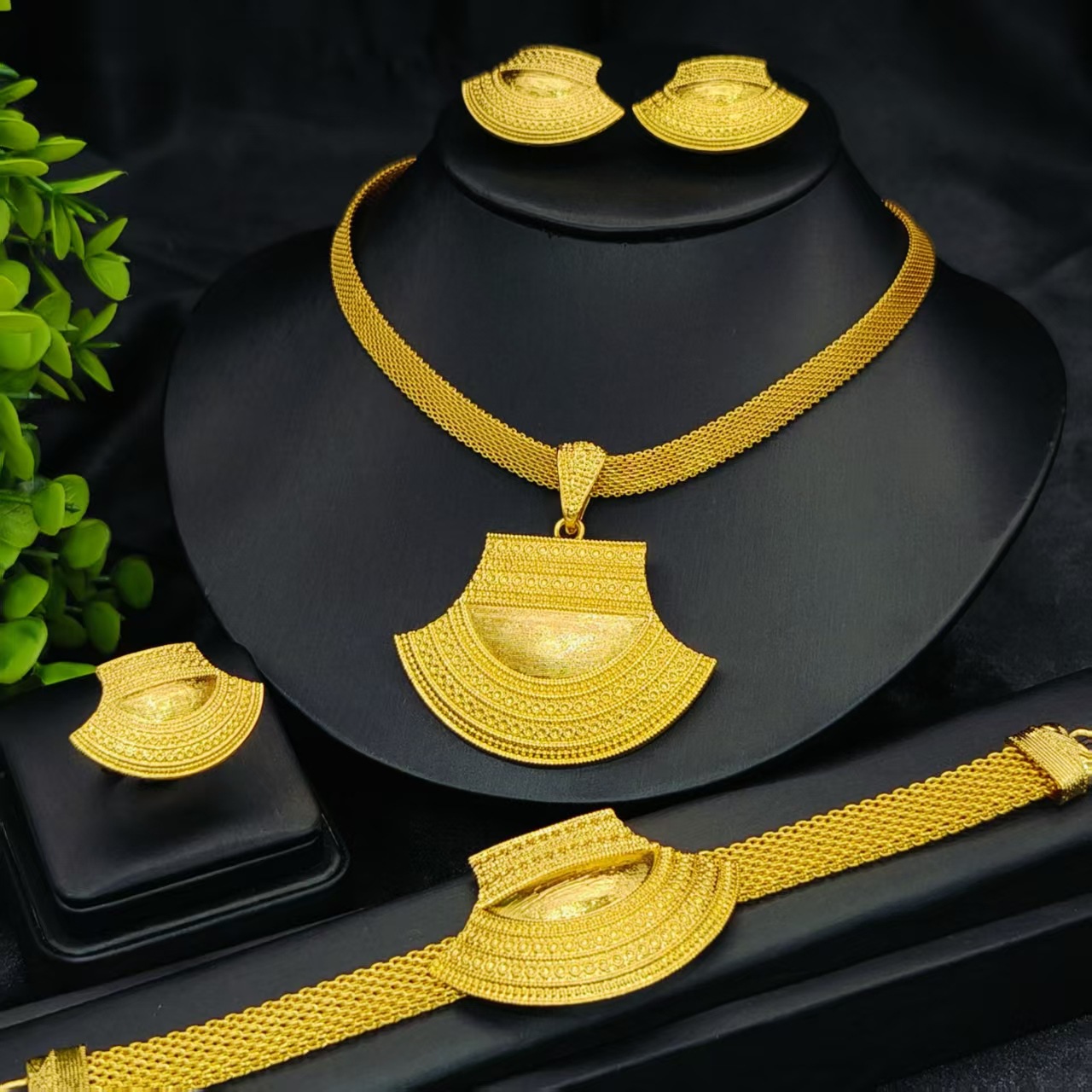Fine Jewelry Watches Women - Conjunto de 4 Peças Banhadas a