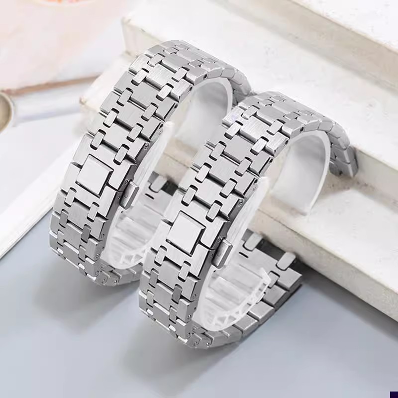 Audemars Piguet Watch Royal Oak - Pulseira de prata de aço inoxidável