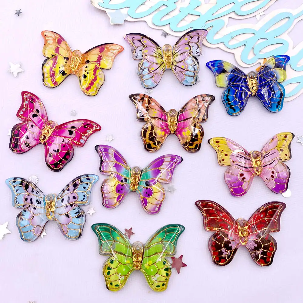 Paradise Jewelry & Watches Llc Miami Photos - 10 pçs colorido bonito borboleta estatuetas