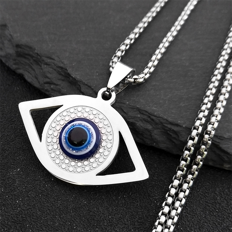 Jewelry & Watches Ltd - Colar Islâmico Hamsa Olho Grego Azul