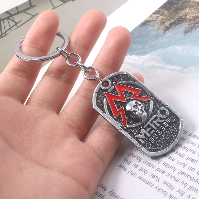 Jogo metro exodus 2033 colar p - Mens Dog Tag Necklace avaliação e preço