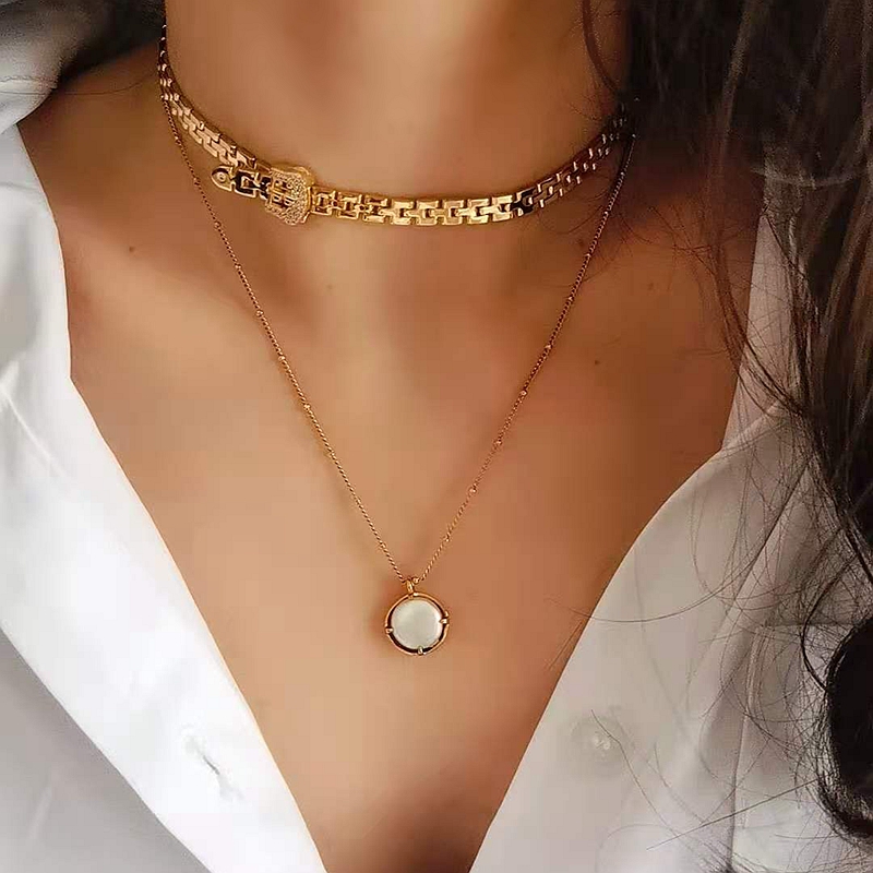 Brass Band Knot Gargantilha Co - Fine Jewelry Watches Women avaliação e preço