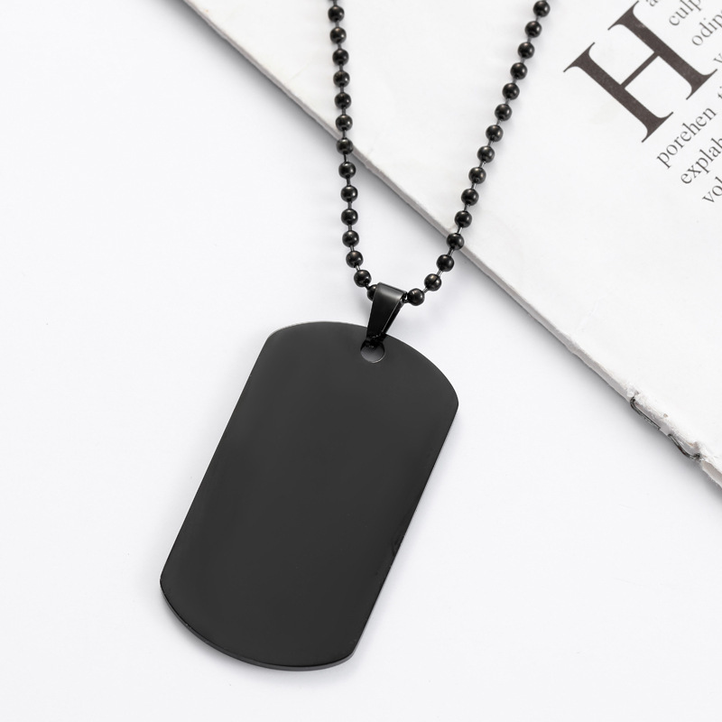 Pingente de Identificação HNSP - Mens Dog Tag Necklace avaliação e preço