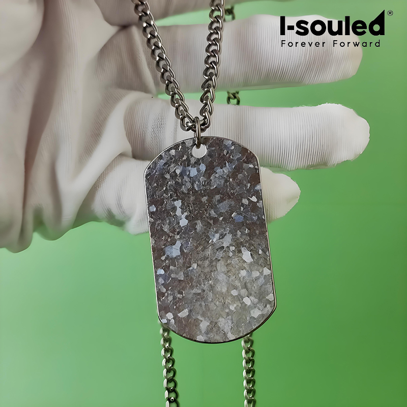 Colar de titânio puro 4,5 mm c - Mens Dog Tag Necklace avaliação e preço