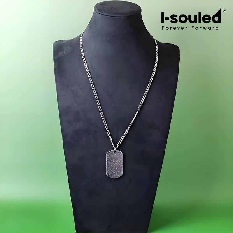 Colar de titânio puro 4,5 mm c - Mens Dog Tag Necklace avaliação e preço