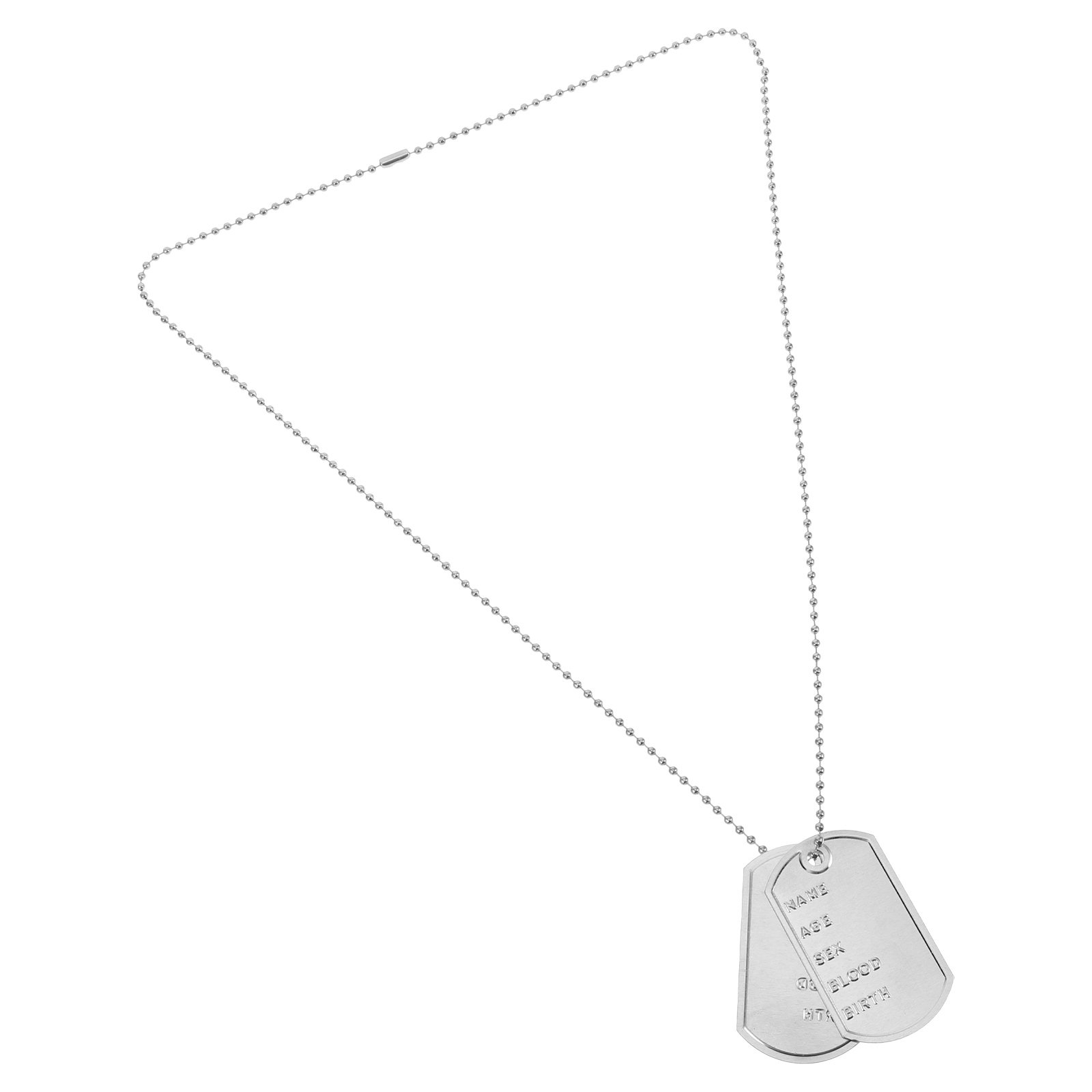 Conjunto de Colar com Placa de - Mens Dog Tag Necklace avaliação e preço