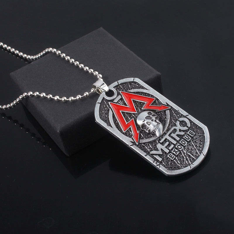 Jogo metro exodus 2033 chaveir - Mens Dog Tag Necklace avaliação e preço