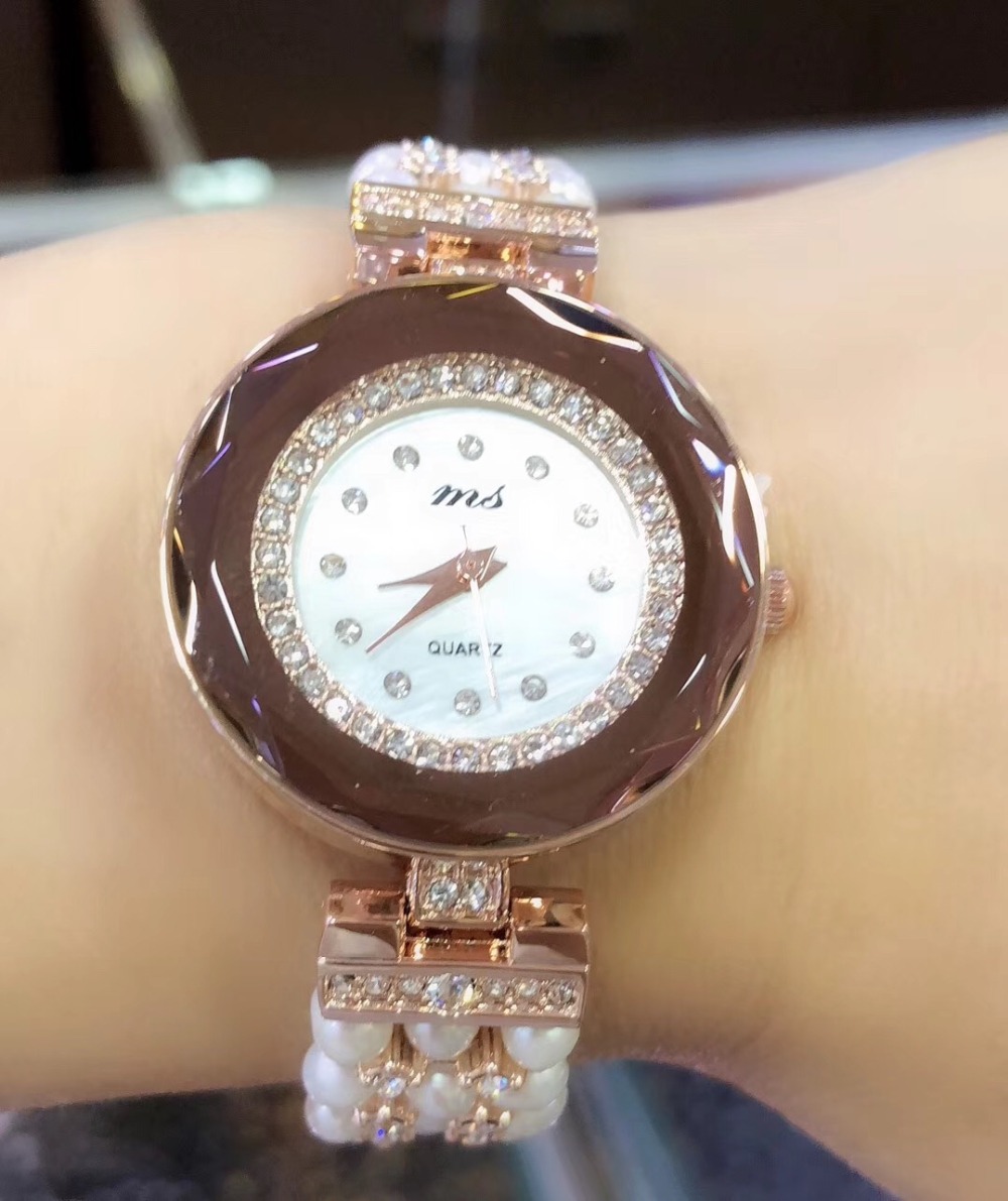 Pulseira de pérolas naturais d - Fine Jewelry Watches Women avaliação e preço