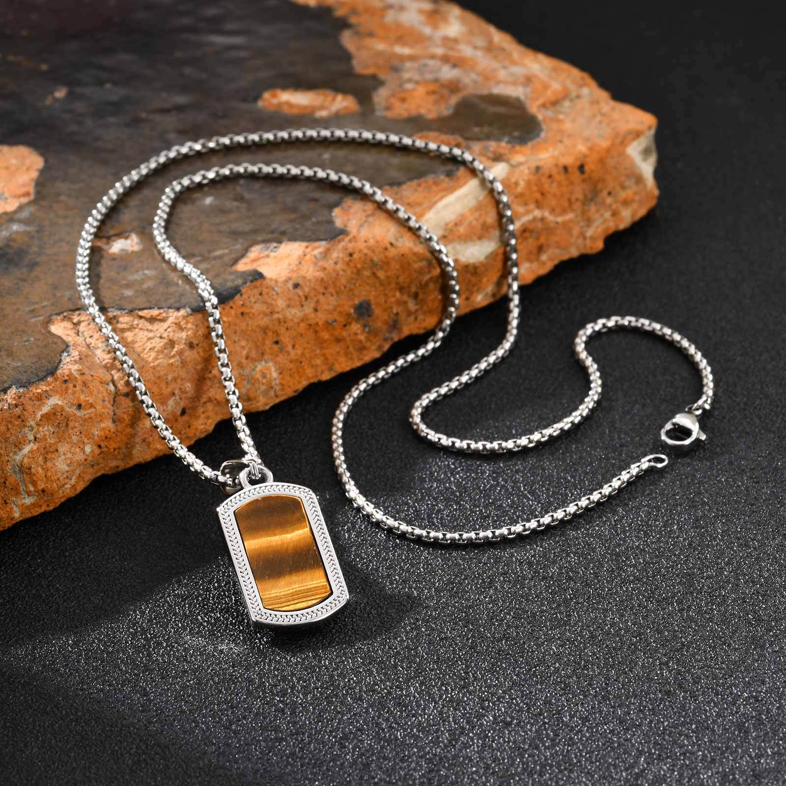 Vnox colar com pingente de ped - Mens Dog Tag Necklace avaliação e preço